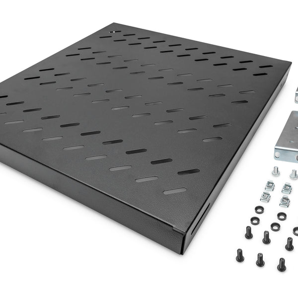 Estante ajustable para armarios de 800 mm de profundidad - 1U negro
