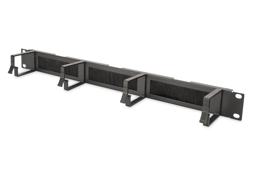 19 inch kabelhouder met borstel 1U