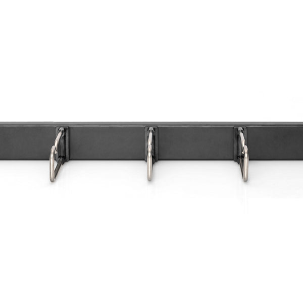 19 inch cable holder with steel brackets 1U black