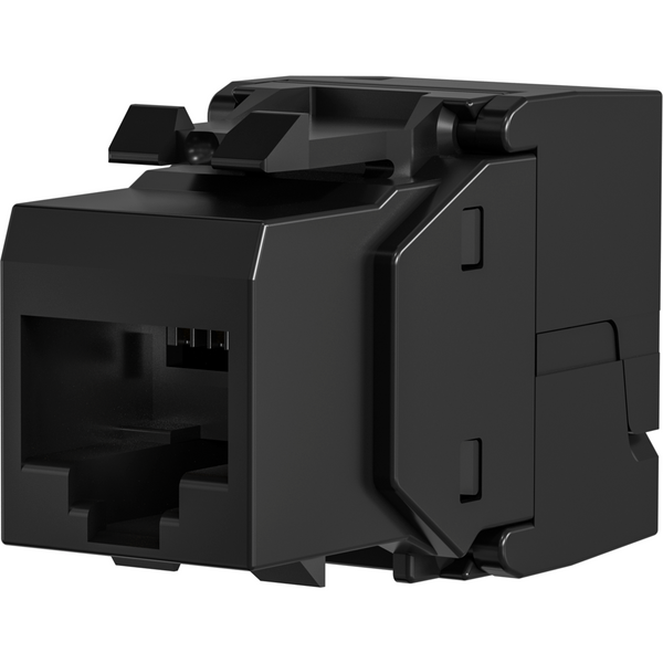 CAT6 Keystone RJ45 sin blindaje negro