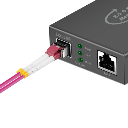 2.5 Gigabit Mediaconverter – RJ45 naar SFP