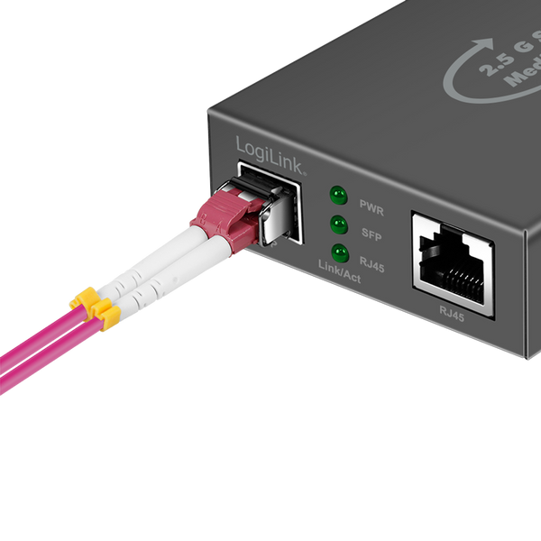 Convertidor de medios de 2,5 Gigabit: RJ45 a SFP