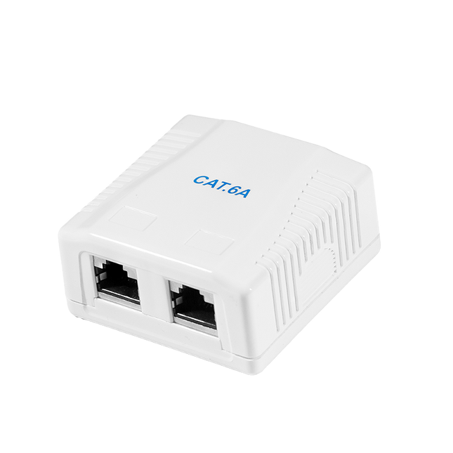 CAT6a opbouwdoos 2x RJ45 STP