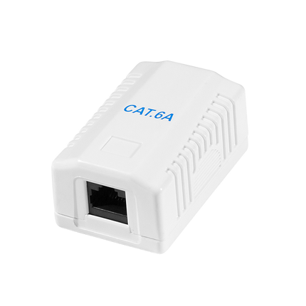 Caja de montaje en superficie CAT6a 1x RJ45 UTP