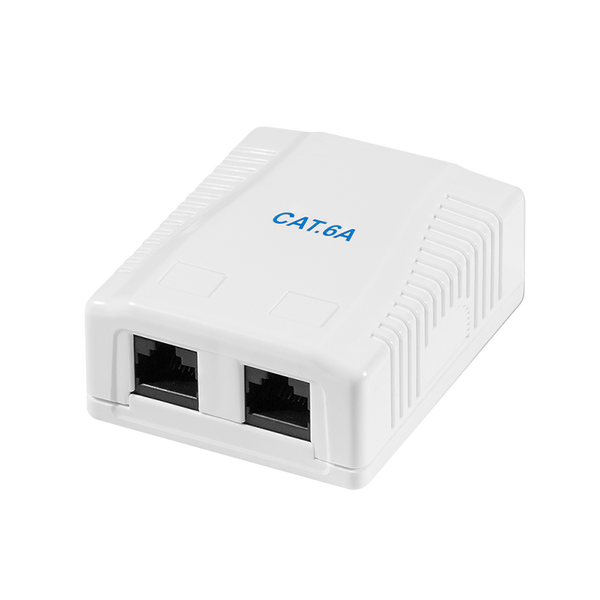 CAT6a opbouwdoos 2x RJ45 UTP