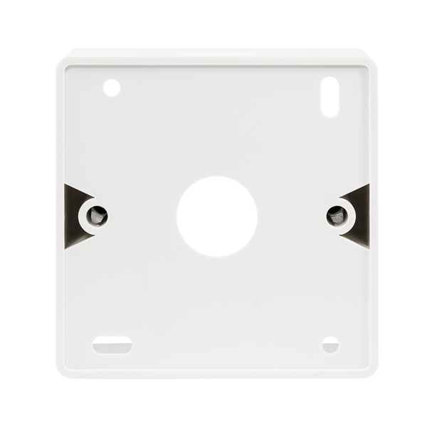Carcasa de superficie para cajas de empotrar – 80x80 mm (RAL 9003)