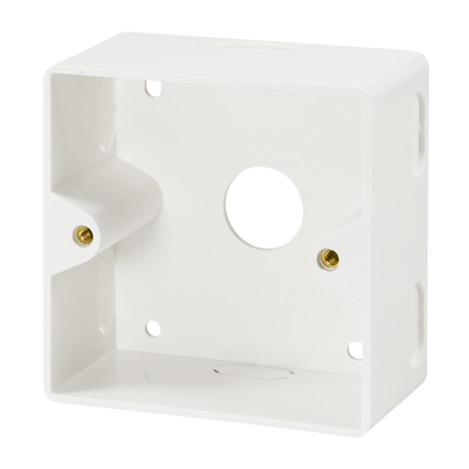 Surface-mounted housing for flush-mounted boxes – 80x80mm (RAL 9003)