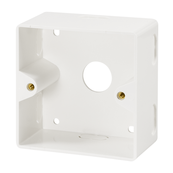 Carcasa de superficie para cajas de empotrar – 80x80 mm (RAL 9003)