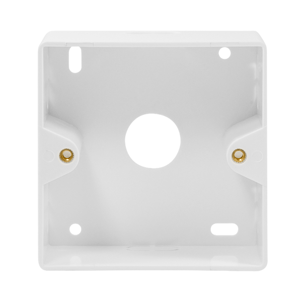 Carcasa de superficie para cajas de empotrar – 80x80 mm (RAL 9003)