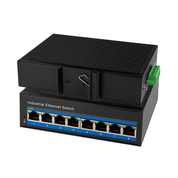 Industrial Gigabit Ethernet Switch PoE 8 Ports