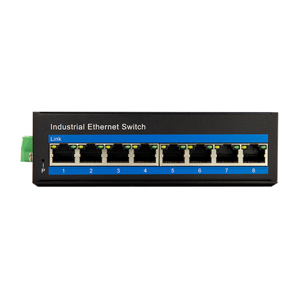 Conmutador Ethernet Gigabit industrial PoE de 8 puertos
