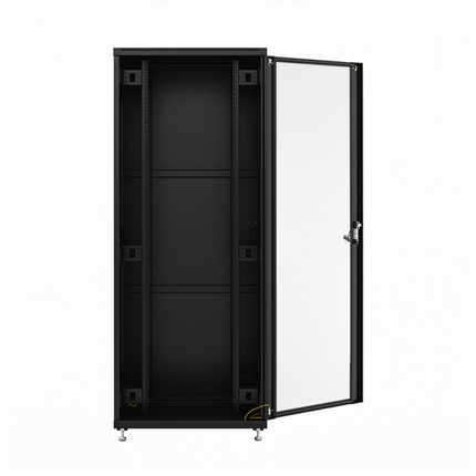 24U Patchkast 600x600x1200 mm (BxDxH) zwart