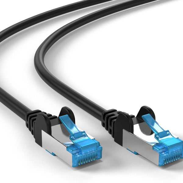 Cable Cat6a S/FTP PIMF LSZH negro de 1 metro