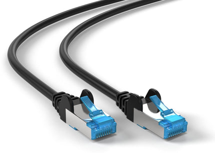 Cat6a S/FTP LSZH 0.5M Black