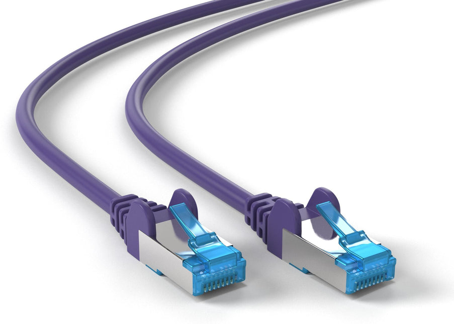 Cat6a S/FTP PIMF LSZH Morado 1 metro 