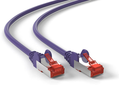 Cable Cat6 S/FTP PIMF LSZH morado de 0,5 metros