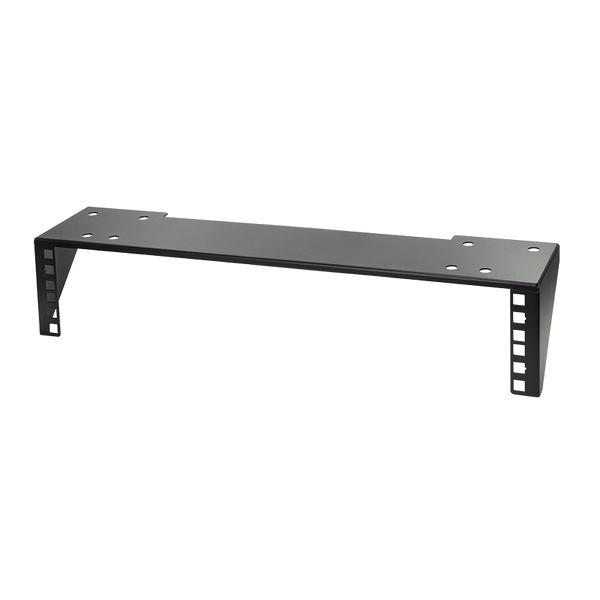 19" vertical wall mount bracket 2U black