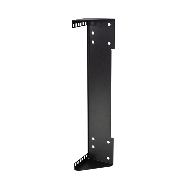 19" vertical wall mount bracket 2U black