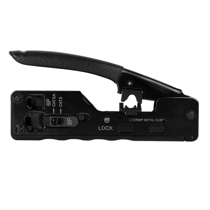 Professionele krimptang voor RJ45, RJ11 en RJ12 connectoren