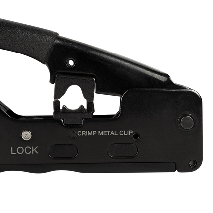 Professionele krimptang voor RJ45, RJ11 en RJ12 connectoren