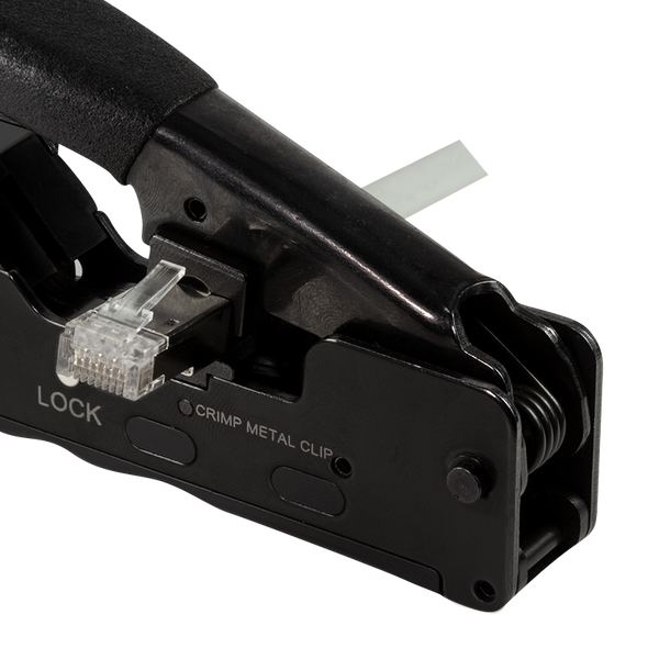 Professionele krimptang voor RJ45, RJ11 en RJ12 connectoren
