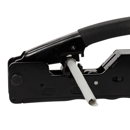 Professionele krimptang voor RJ45, RJ11 en RJ12 connectoren