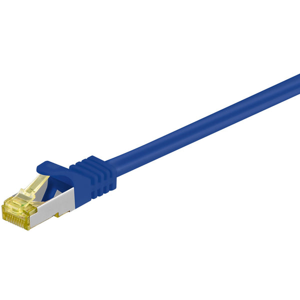 Cable de conexión Cat7 SSTP/PiMF azul de 30 m sin halógenos.