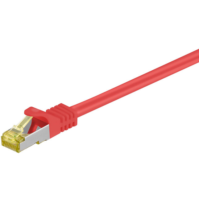 Cable de conexión SSTP/PiMF rojo sin halógenos Cat7 de 1,5 m