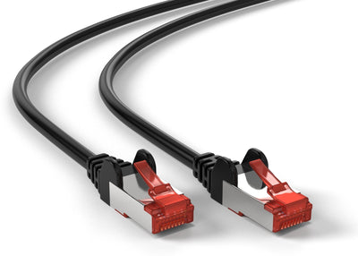 Cat6 S/FTP PIMF LSZH zwart 0.5 meter