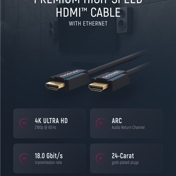 High Speed HDMI Kabel met ethernet 1 meter