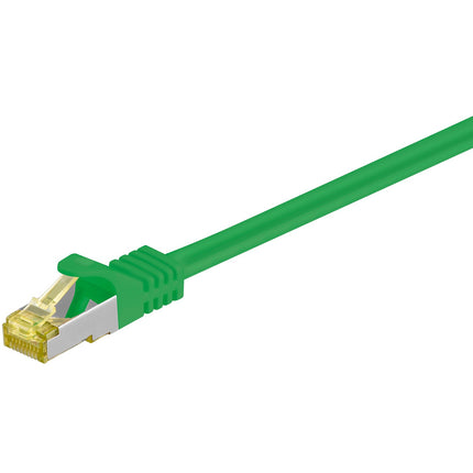 Cable de conexión SSTP/PiMF sin halógenos Cat7 de 30 m, color verde