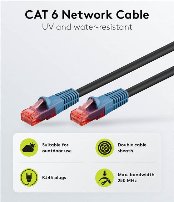 Cable exterior Cat6 U/UTP de 20 m