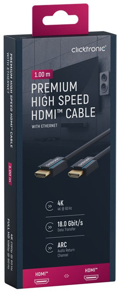 High Speed HDMI Kabel met ethernet 1 meter