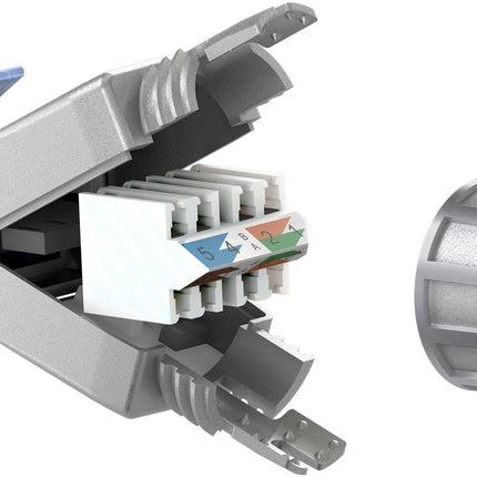 Conector RJ45 sin herramientas CAT6a - STP