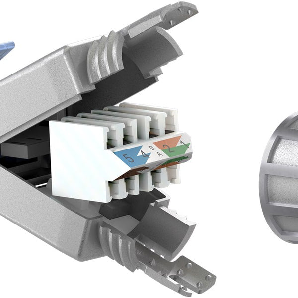 Conector RJ45 sin herramientas CAT6a - STP