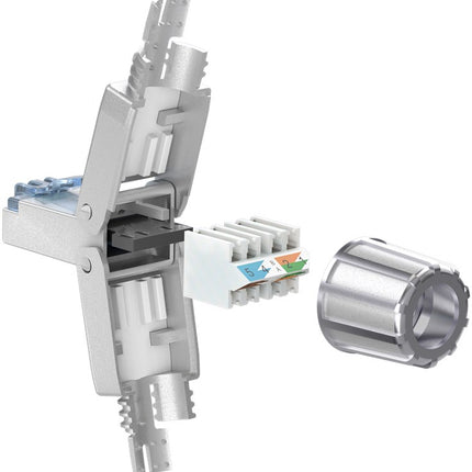 Conector RJ45 sin herramientas CAT6a - STP
