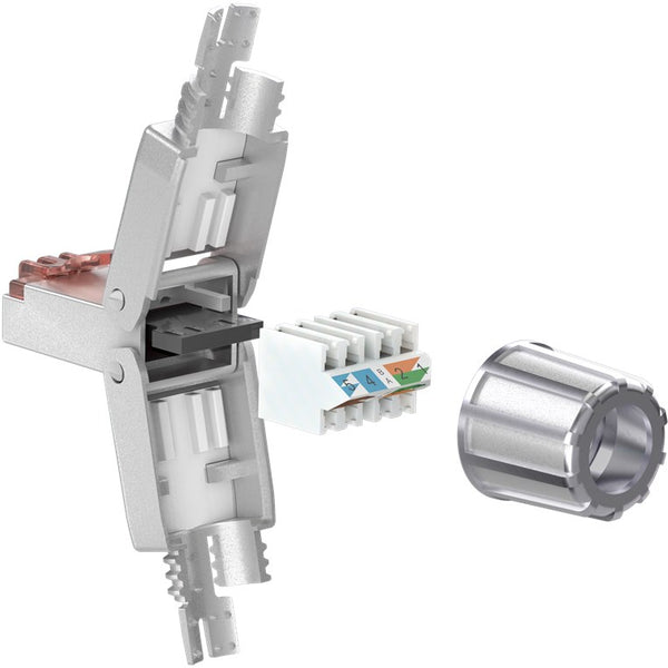 Conector sin herramientas CAT6 RJ45 - STP para cable flexible y rígido