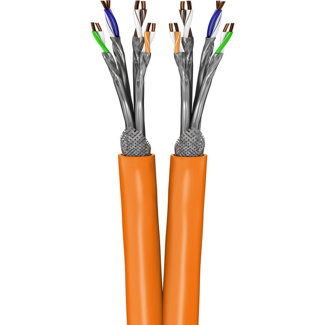 S/FTP CAT7a 1000MHz duplex solid 100M 100% copper halogen free orange