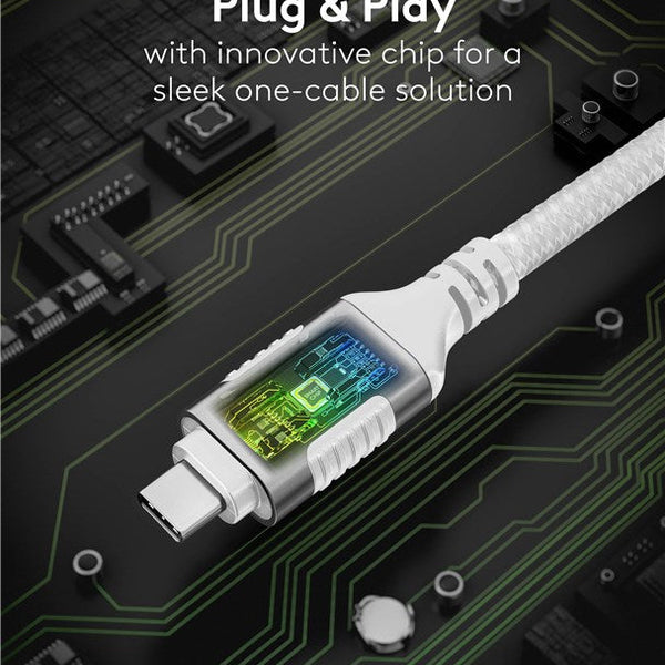 USB-C™ 3.1 naar RJ45 Ethernet kabel 15M wit