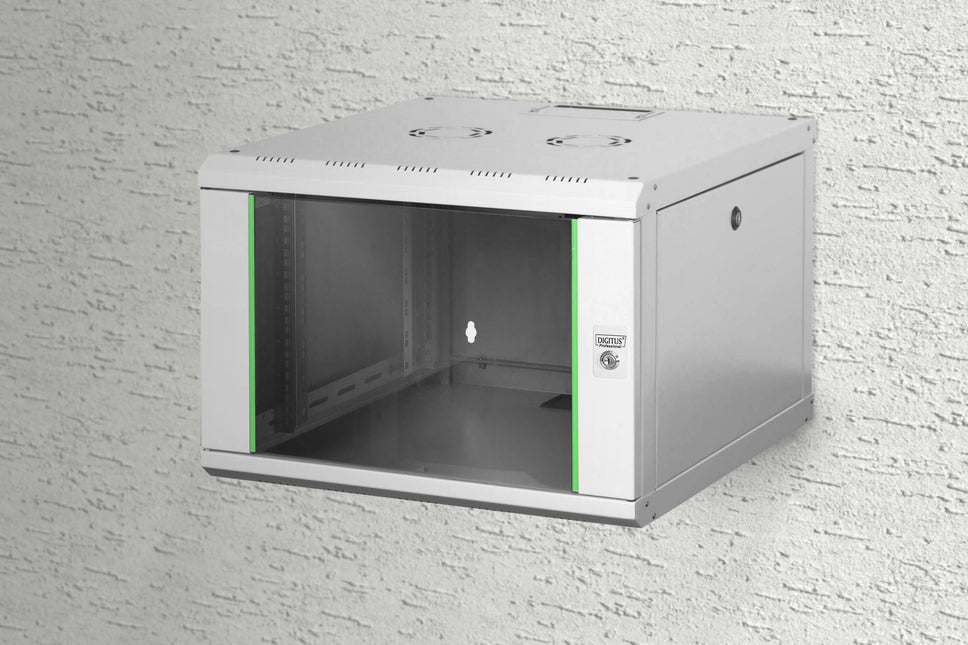 7U wandkast, Unique 600x600x420 mm, kleur lichtgrijs (RAL 7035)