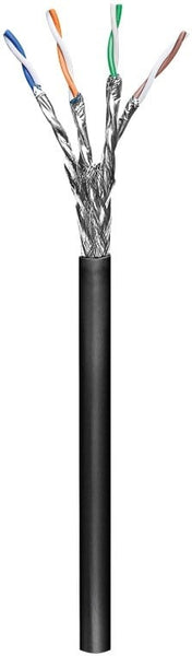 Cable S/FTP CAT7 para exteriores, rígido, 305 m, 100 % cobre