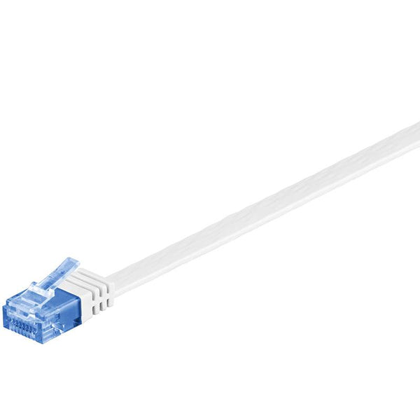 Cable UTP plano Cat6a 7M blanco