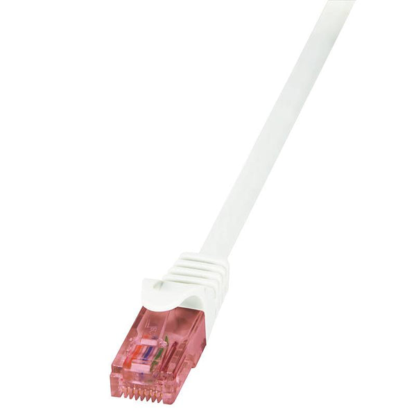 Cable UTP Cat6 7,5 m blanco LSZH - 100 % cobre