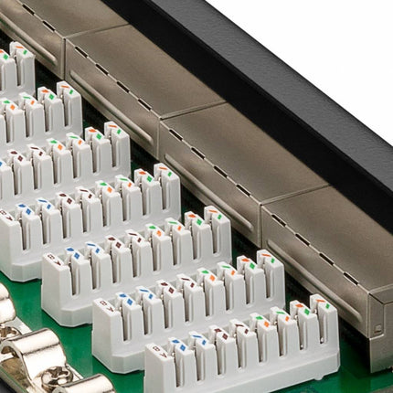 Panel de conexión CAT 6a de 10 pulgadas y 12 puertos