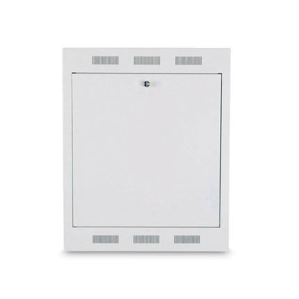 Armario de pared de superficie, inclinable, 750x600x127 mm, 2U, color gris claro (RAL 7035)