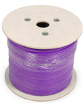 Cable de red UTP CAT6 rígido, 500 m, 100 % cobre, color morado
