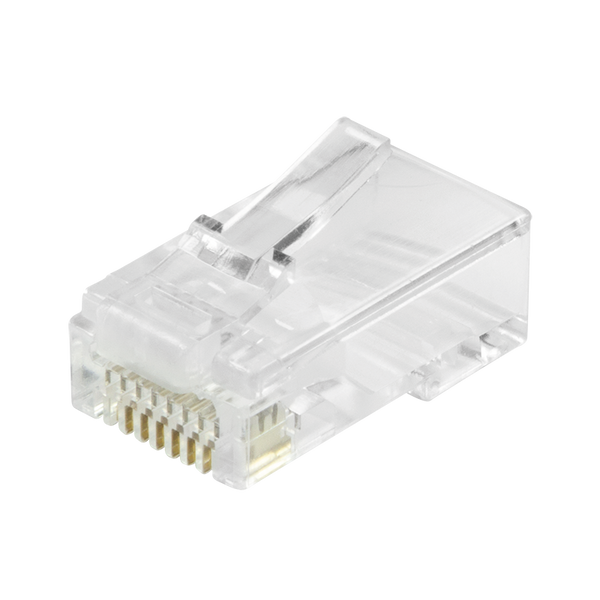 Conector CAT6 RJ45 - UTP 10 piezas para cables flexibles y rígidos