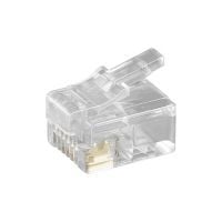 Conector RJ12 - 6 pines - Sin blindaje 10 piezas