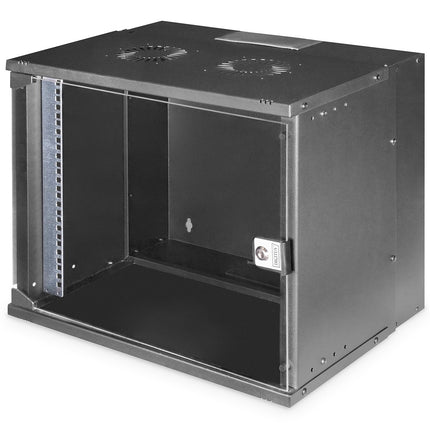 9U wandkast, SOHO PRO, ongemonteerd 540x400x460 mm, zwart