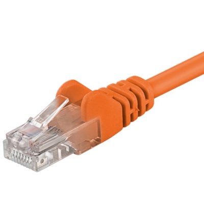 Cable UTP naranja Cat5e de 1 m
